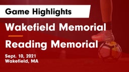 Wakefield Memorial  vs Reading Memorial  Game Highlights - Sept. 10, 2021