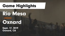 Rio Mesa  vs Oxnard  Game Highlights - Sept. 17, 2019