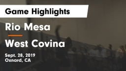 Rio Mesa  vs West Covina  Game Highlights - Sept. 28, 2019