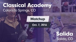 Matchup: Classical Academy vs. Salida  2016