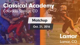 Matchup: Classical Academy vs. Lamar  2016