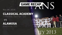 Recap: Classical Academy  vs. Alamosa  2016