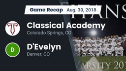 Recap: Classical Academy  vs. D'Evelyn  2018