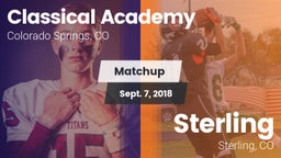 Matchup: Classical Academy vs. Sterling  2018