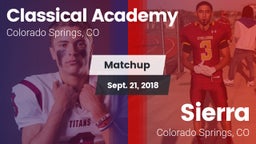 Matchup: Classical Academy vs. Sierra  2018