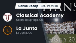 Recap: Classical Academy  vs. La Junta  2018