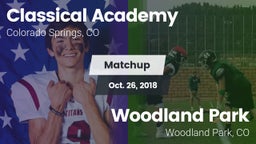 Matchup: Classical Academy vs. Woodland Park  2018