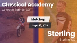 Matchup: Classical Academy vs. Sterling  2019