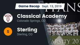 Recap: Classical Academy  vs. Sterling  2019