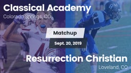 Matchup: Classical Academy vs. Resurrection Christian  2019