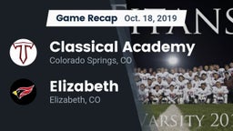 Recap: Classical Academy  vs. Elizabeth  2019