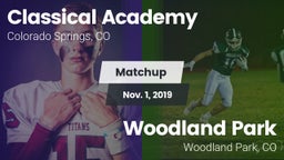 Matchup: Classical Academy vs. Woodland Park  2019