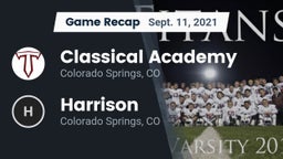 Recap: Classical Academy  vs. Harrison  2021