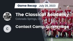 Recap: The Classical Academy  vs. Contact Camp Scrimmage 2023