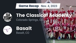 Recap: The Classical Academy  vs. Basalt  2023