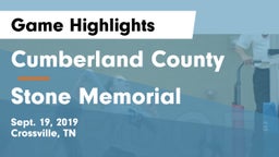 Cumberland County  vs Stone Memorial Game Highlights - Sept. 19, 2019