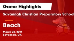 Savannah Christian Preparatory School vs Beach Game Highlights - March 28, 2024