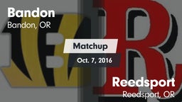 Matchup: Bandon  vs. Reedsport  2016