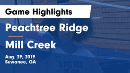 Peachtree Ridge  vs Mill Creek  Game Highlights - Aug. 29, 2019