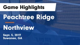 Peachtree Ridge  vs Northview  Game Highlights - Sept. 5, 2019