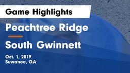 Peachtree Ridge  vs South Gwinnett Game Highlights - Oct. 1, 2019