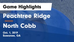 Peachtree Ridge  vs North Cobb  Game Highlights - Oct. 1, 2019
