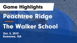 Peachtree Ridge  vs The Walker School Game Highlights - Oct. 3, 2019