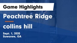 Peachtree Ridge  vs collins hill  Game Highlights - Sept. 1, 2020