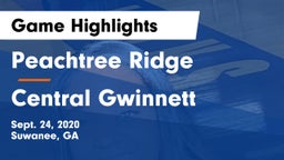 Peachtree Ridge  vs Central Gwinnett  Game Highlights - Sept. 24, 2020