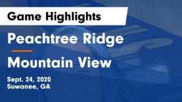 Peachtree Ridge  vs Mountain View  Game Highlights - Sept. 24, 2020