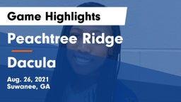 Peachtree Ridge  vs Dacula  Game Highlights - Aug. 26, 2021