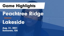 Peachtree Ridge  vs Lakeside  Game Highlights - Aug. 31, 2021
