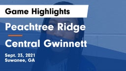 Peachtree Ridge  vs Central Gwinnett  Game Highlights - Sept. 23, 2021