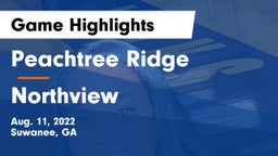 Peachtree Ridge  vs Northview  Game Highlights - Aug. 11, 2022