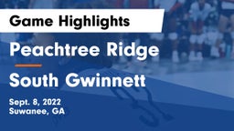 Peachtree Ridge  vs South Gwinnett  Game Highlights - Sept. 8, 2022