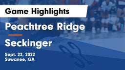 Peachtree Ridge  vs Seckinger  Game Highlights - Sept. 22, 2022