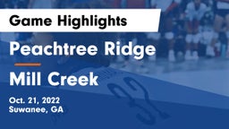 Peachtree Ridge  vs Mill Creek  Game Highlights - Oct. 21, 2022