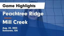Peachtree Ridge  vs Mill Creek Game Highlights - Aug. 22, 2023