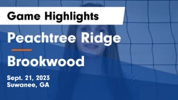 Peachtree Ridge  vs Brookwood Game Highlights - Sept. 21, 2023