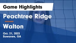 Peachtree Ridge  vs Walton Game Highlights - Oct. 21, 2023