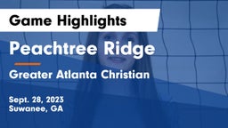 Peachtree Ridge  vs Greater Atlanta Christian  Game Highlights - Sept. 28, 2023