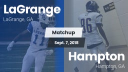 Matchup: LaGrange  vs. Hampton  2018