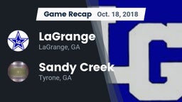 Recap: LaGrange  vs. Sandy Creek  2018
