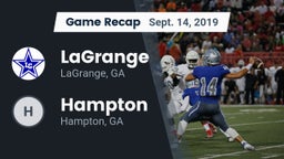 Recap: LaGrange  vs. Hampton  2019