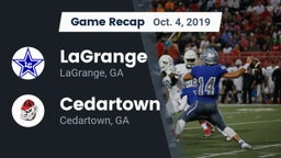 Recap: LaGrange  vs. Cedartown  2019