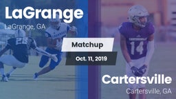 Matchup: LaGrange  vs. Cartersville  2019