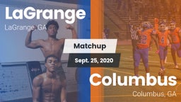 Matchup: LaGrange  vs. Columbus  2020
