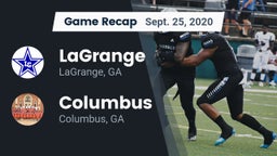 Recap: LaGrange  vs. Columbus  2020