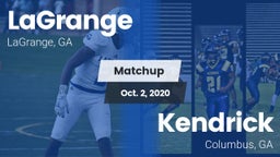 Matchup: LaGrange  vs. Kendrick  2020