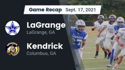 Recap: LaGrange  vs. Kendrick  2021
